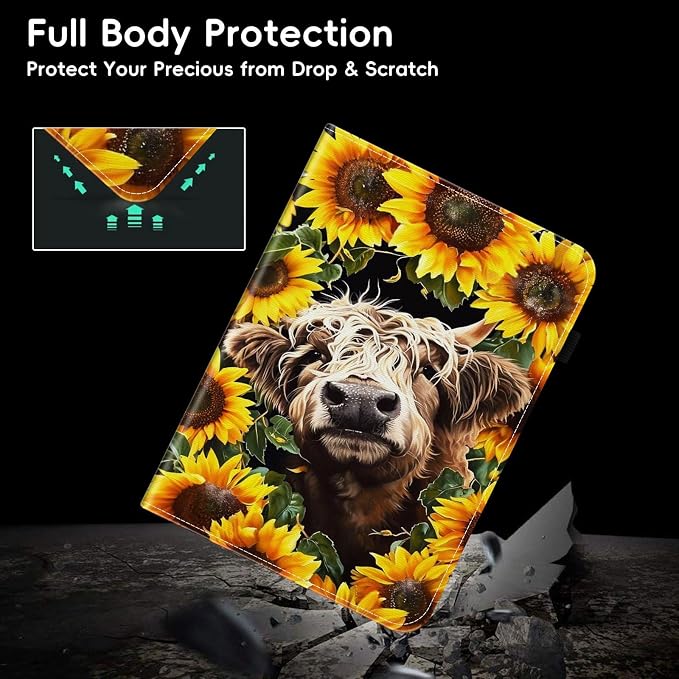 Case for Kindle Paperwhite 12th Gen 2024 (7) &amp Kindle Colorsoft Signature Edition (7)Wallet PU Leather Folio Cover Multi-Angle Stand with Auto Wake/SleepAesthetic Snake Floral