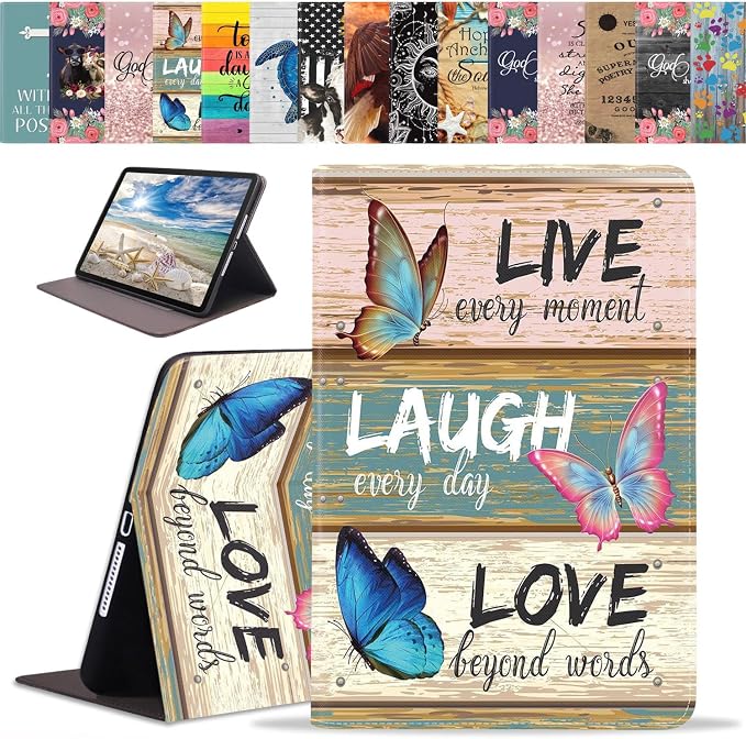 Case for iPad (A16) 11th Generation 11 Inch 2025 iPad 10th Generation 10.9 Inch 2022 Slim PU Leather Folio Smart Cover with Stand &amp Auto Wake/Sleep Bible Verse Psalm 46:10