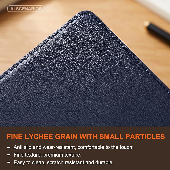 Leather Case for iPad 11th/10th Gen (11/10.9) Black | Genuine Leather Pencil Holder Adjustable Stand Magnetic Closure Auto Wake/Sleep