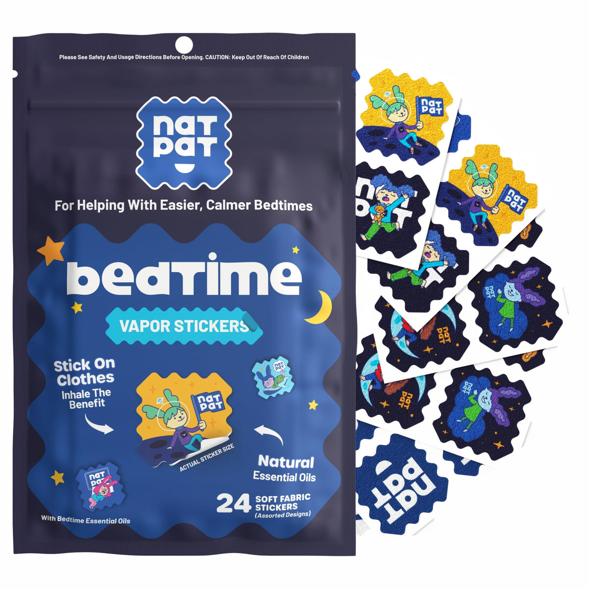 NATPAT Bedtime Sleepy Patch Sleep Promoting Stickers for Kids and Adults