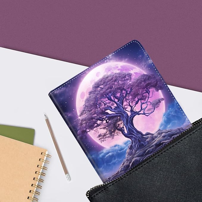 Case for iPad (A16) 11th Generation 11 Inch (2025) iPad 10th Generation 10.9 Inch (2022)，Slim Fit Foldable Standing Cover Case with Auto Sleep/Wake ，Moth Moon