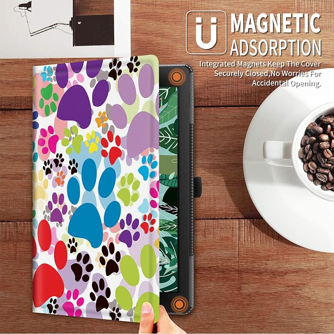 FUYOCWE for iPad Pro 13 Inch Case (M47th Generation2024 Model A2925A2926A3007)PU Leather Slim Folding Stand Case for iPad 13 7th GenAuto Sleep Wake Cover -A Dream Catcher Wolf