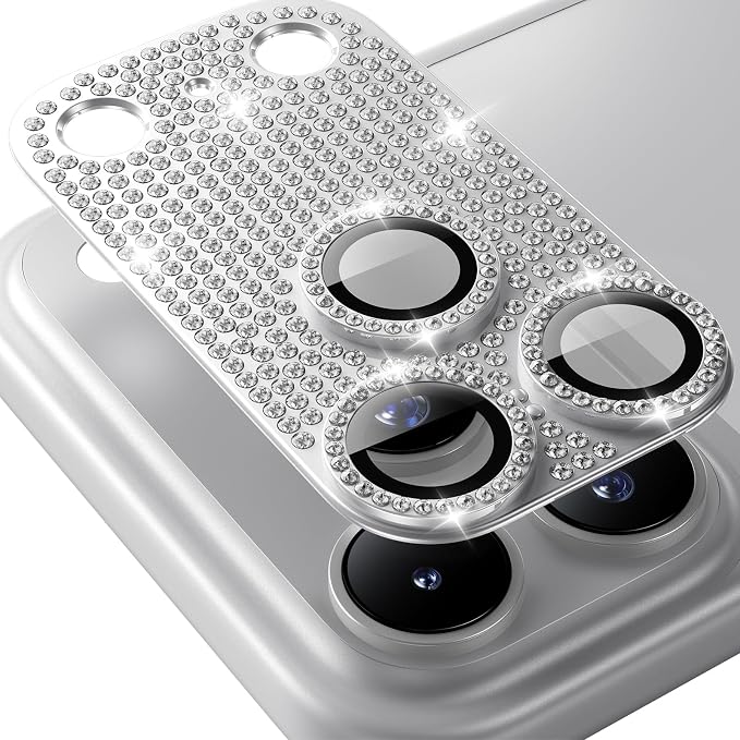 for iPhone 17 Pro Camera Lens Protector - 12FT Shatterproof | Military Grade Protection Strong Adsorption 9H+ Tempered Glass Camera Screen Full Protective Cover Case Friendly Black