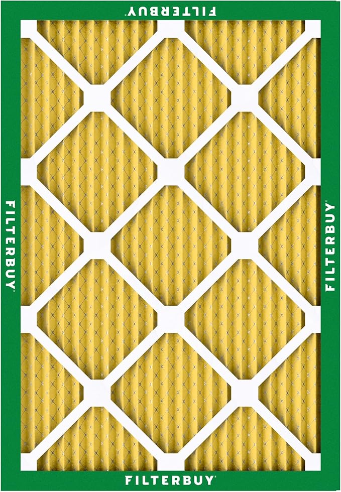 Filterbuy 24x30x1 Air Filter MERV 11 Superior Pet & Allergy Defense,