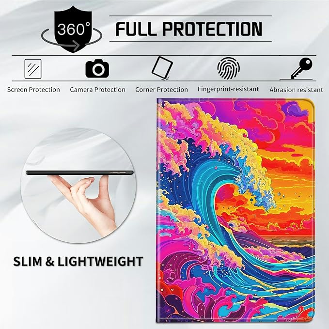 Case for All-New Kindle Paperwhite 12th Generation 7 inch 2024 &amp Kindle Colorsoft Signature Edition 2024 Lightweight Protective PU Leather Smart Stand Cover with Auto Wake Sleep - a Beautiful Gala