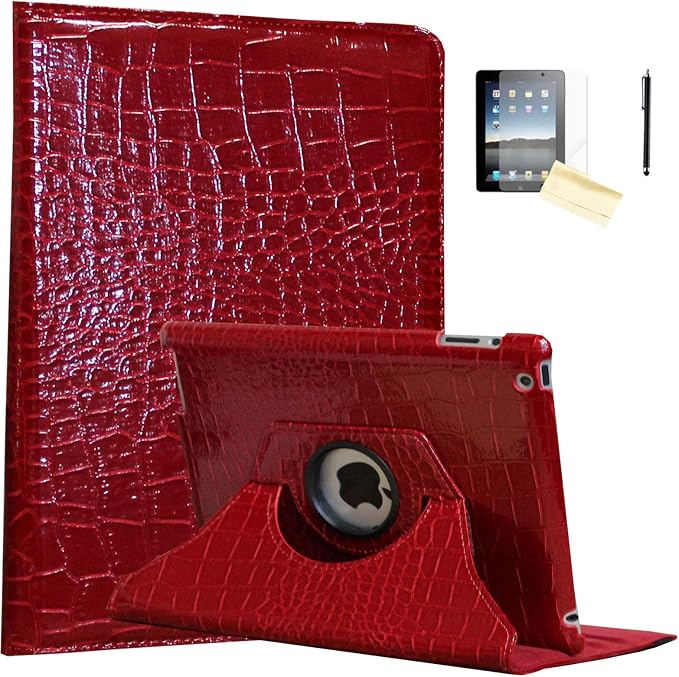 Case for iPad Air 2 Rotating Stand Smart Case Cover Magnetic Auto Wake Up/Sleep for A1566 A1567 MGLW2LL/A MH0W2LL/A MGL12LL/A MH2V2LL/A MH2W2LL/A MH2U2LL/A (Black)
