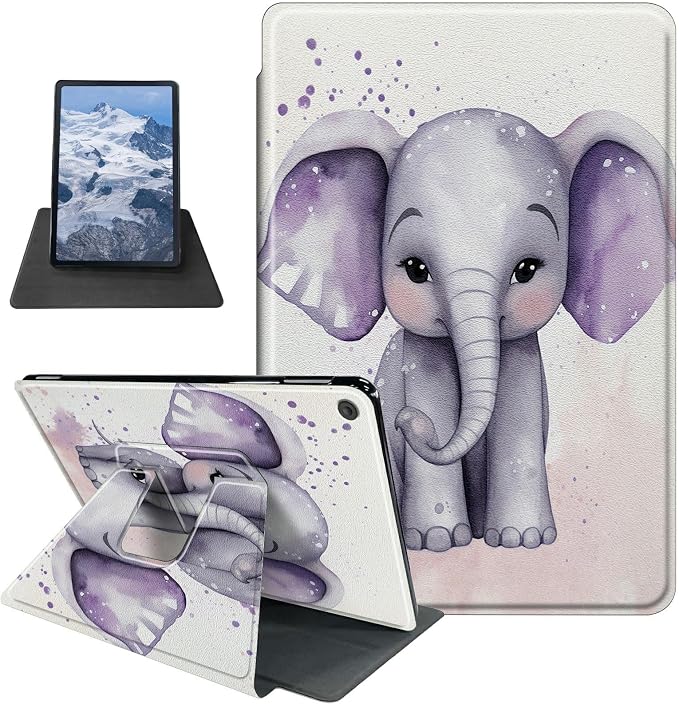 Astronaut Mushrooms Pattern Case for iPad 10.2 iPad 9th Generation 2021/ iPad 8th Generation 2020/ iPad 7th Generation 2019360 Degree Rotating Stand Protective Cover with Auto Sleep/Wake