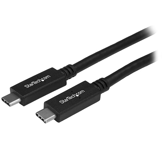 StarTech 3.3ft (1m) USB-C Cable 10Gbps 60W (3A) PD 8K 60Hz / 4K 144Hz USB-IF Certified Thunderbolt Compatible | USB-C to USB-C Thunderbolt 3 Compatible Reversible Connectors Sync and Back Up