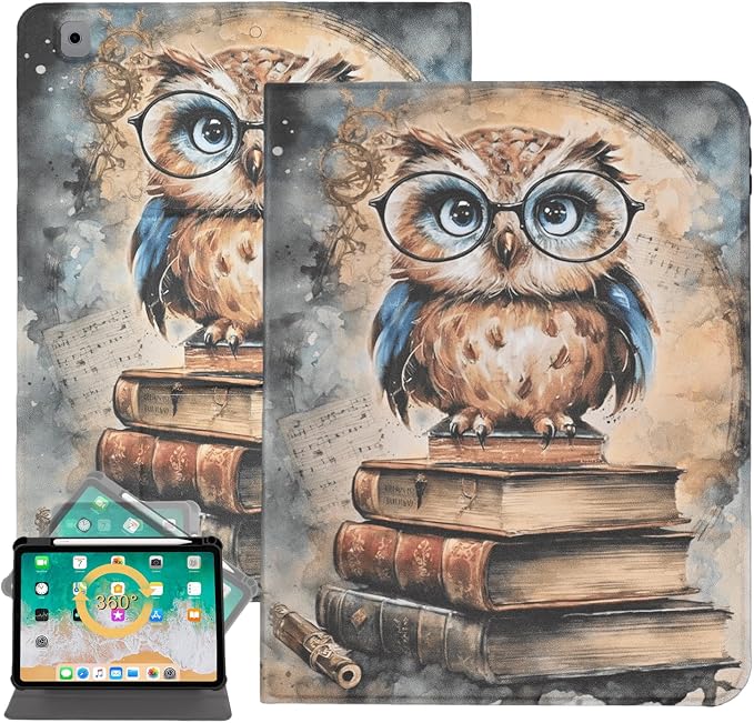 Case for iPad 9th / 8th / 7th Generation (2021/2020/2019) 10.2 Inch PU Leather Slim Folding Stand Shell Protective TPU Cover with Auto Wake/Sleep Sunflower African American Women