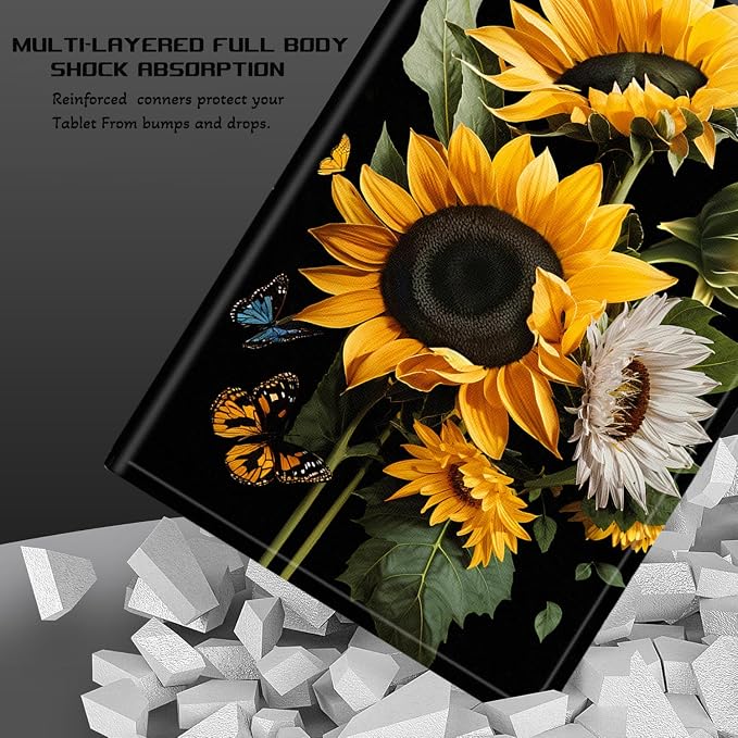 Compatible for Apple iPad Pro 11 Inch 2022/2021/2020/2018 Model (4th/3rd/2nd/1st Generation) with Pencil HolderAdjustable Folio Protective Tablet CoverCamouflage Deer