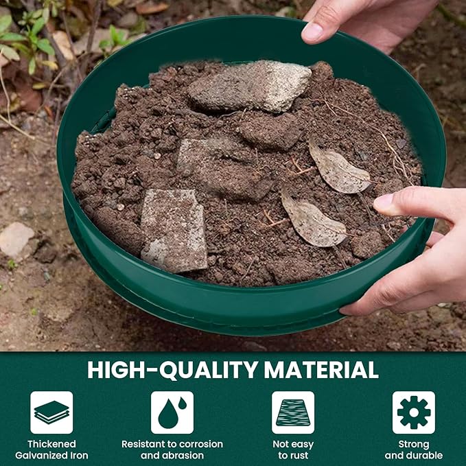 Soil Sifter, 3PCS Soil Sifter Set for Gardening