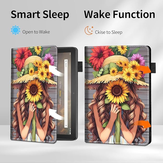 Case for Amazon Kindle Fire Max 11 Tablet (13th Generation 2023 Release) - Slim Fit Standing Cover with Auto Sleep/Wake for All-New Fire 11 Max Tablet，Enchanted Forest 2