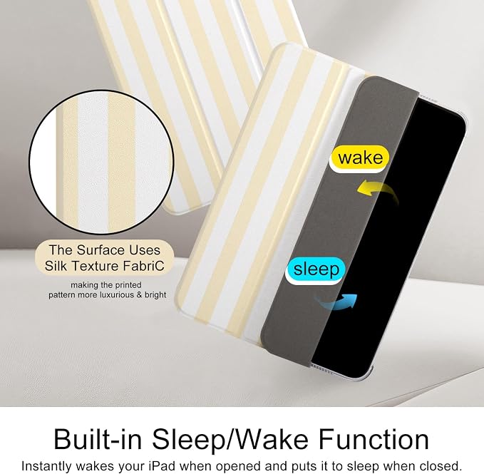 case for ipad 11th Generation11 Inch 2025 (A16 Chip) &amp 10th Gen 10.9 Inch 2022 - Slim Scratch-Resistant Hard PC Translucent Back Shell Smart Cover Wake/Sleep FunctionBlack Bow