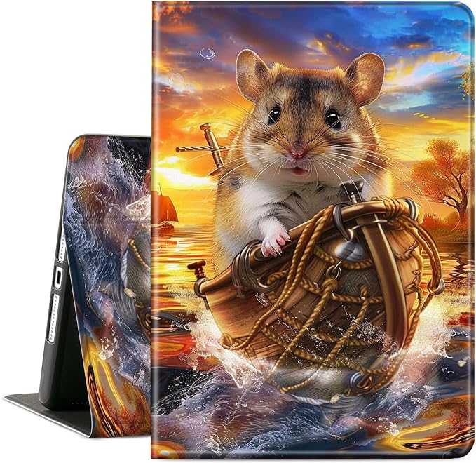 Case for Microsoft Surface Pro 11/10 / 9 13 InchPU Leather Cute Slim Folio Adjustable Stand Cover Case for Surface Pro 11th Edition AIAutumn Red Forest