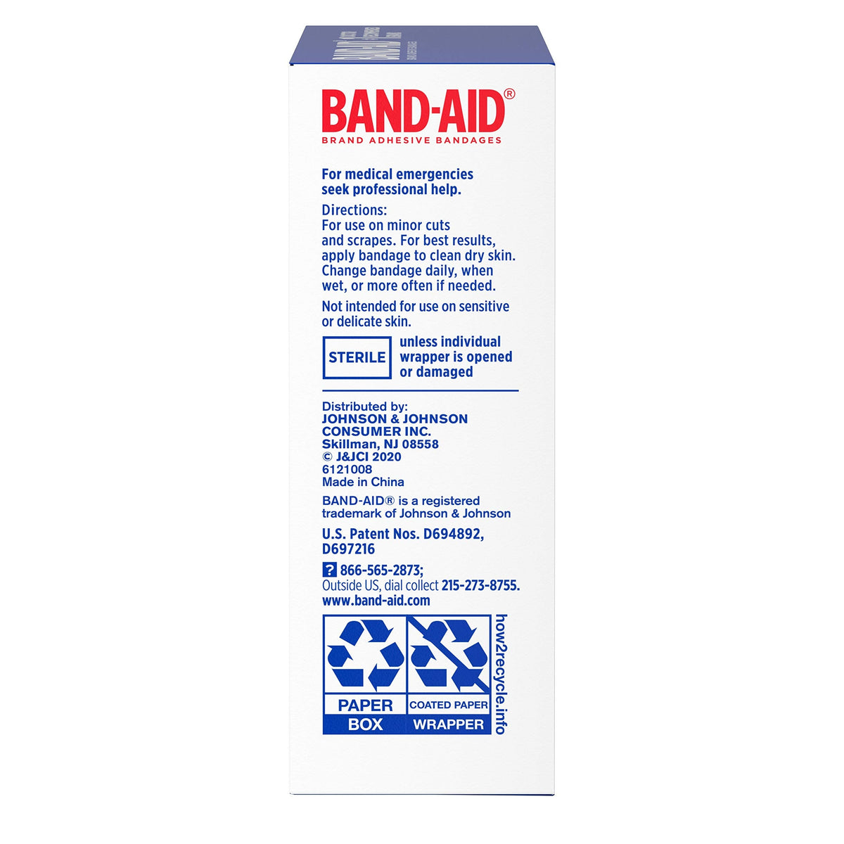 Band-Aid Brand Sterile Tough Strips Adhesive Bandages for First Aid & Wound Care, Durable Protection & Comfort for Minor Cuts, Scrapes & Burns, Heavy-Duty Fabric Bandages, One Size, 20 ct