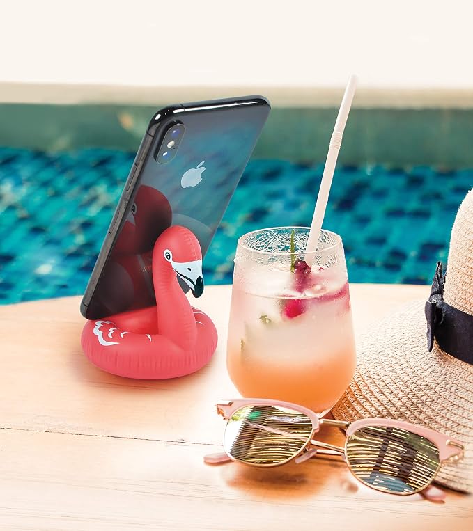 Genuine Fred FLOAT ON Flamingo Phone Stand - Smartphone holder for desk - Cute home &amp office accessories - Compatible with Android/iPhone &amp More - Does NOT float - Fun stocking stuffer Offic