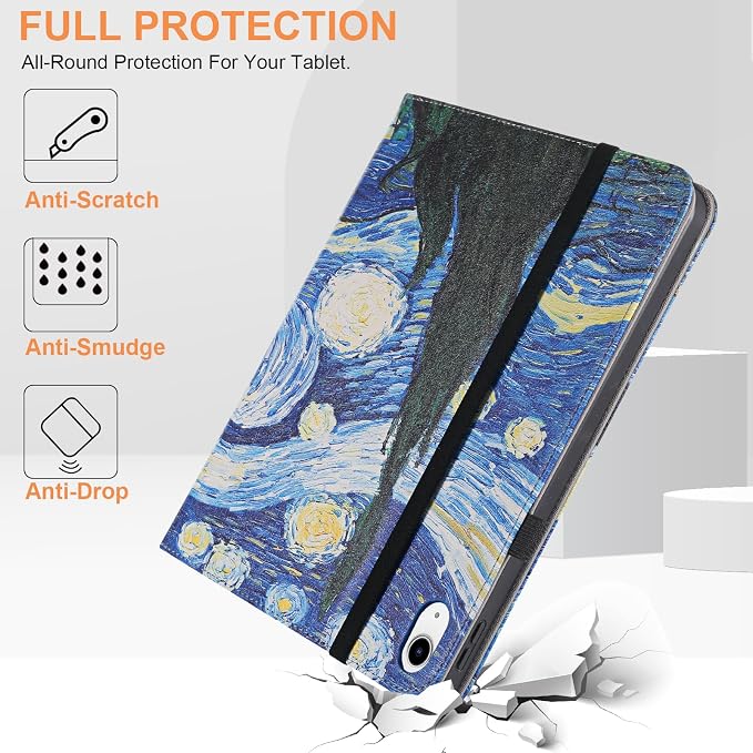 for iPad A16 Case 11 Inch 2025Cover for iPad 10th 11th Generation Case with Pencil HolderBlack