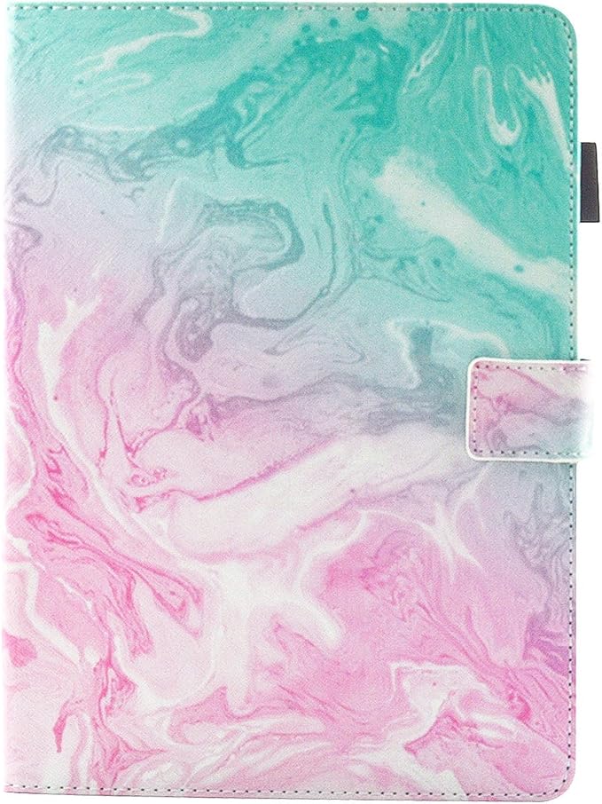 Case for iPad mini 1 2 3 4 Mini 5 Leather Smart Kickstand Case Flip Wallet Protective Case Compatible with iPad mini 1 2 3 4 Mini 5 2019 Pink Gold Marble