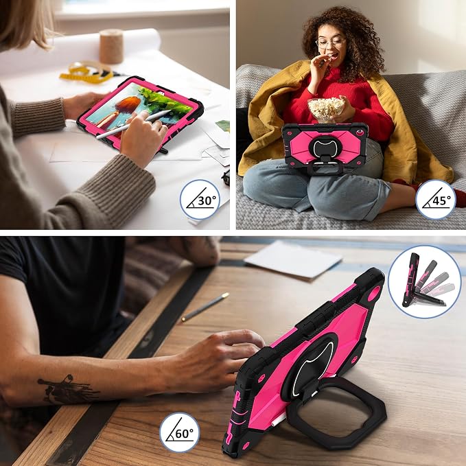 Dteck Case for Samsung Galaxy Tab A 8.0 (2015) Tablet SM-T350/355/357 Case 8 Inch PU Leather Lightweight Folio Case with Card Slots/Stand Features Cute Cartoon Protective Cover Purple Butterfly