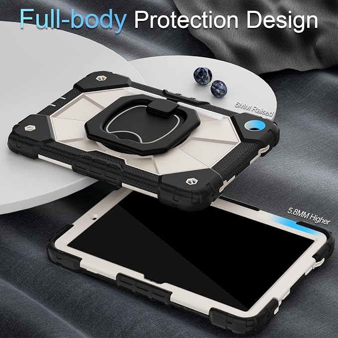 Auizotl Case for Samsung Galaxy Tab A11+/A9+ Plus 11 Inch with Screen Protector/Rotating Stand/Pen HolderMilitary Grade Shockproof Cover for Galaxy Tab A11 Plus /A9 Plus CasesBlack