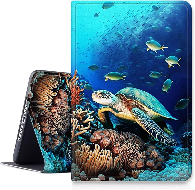 Case for iPad (A16) 11th Generation 11 Inch 2025/ iPad 10th Generation 10.9 Inch 2022 CaseHybrid Slim Multi-Angles Stand Auto Wake/Sleep Cover-Beach Sunset