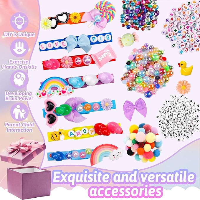 80 Set Cheer Pins Spirit Clips Clothes Wooden Pins for Backpacks Include 90 Mini Resin Animals 30 Mini Bows 500 Beads Cheer Clothespins Decorations Ribbon Team Classroom Cheer Gifts Bulk（Blue）
