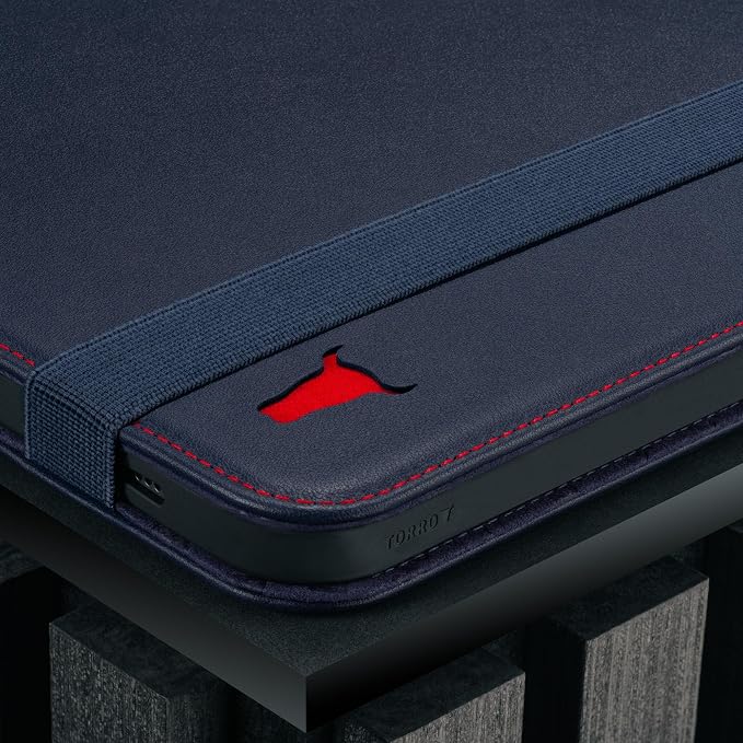 TORRO Case Compatible with iPad 11th / 10th Generation – Genuine Leather iPad 11th / 10th Gen (2025/2022) Case with Stand Function and Wake/Sleep Function (Black)
