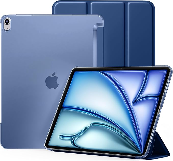 for iPad Air 13 Inch Case M4/M3/M2(2026/2025/2024) Lavender | Slim Trifold Stand Protective Cover with Translucent Hard Back for iPad Air 13 Case Support Touch ID Auto Wake/Sleep