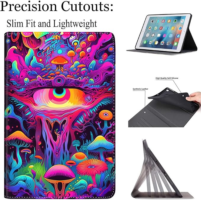 Case for New iPad (A16) 11th Generation 11 Inch 2025for iPad 10th Generation 2022 10.9 Inch Multi-Angle Stand Smart Cover Shockproof with Auto Wake/Sleep Baby Dragon