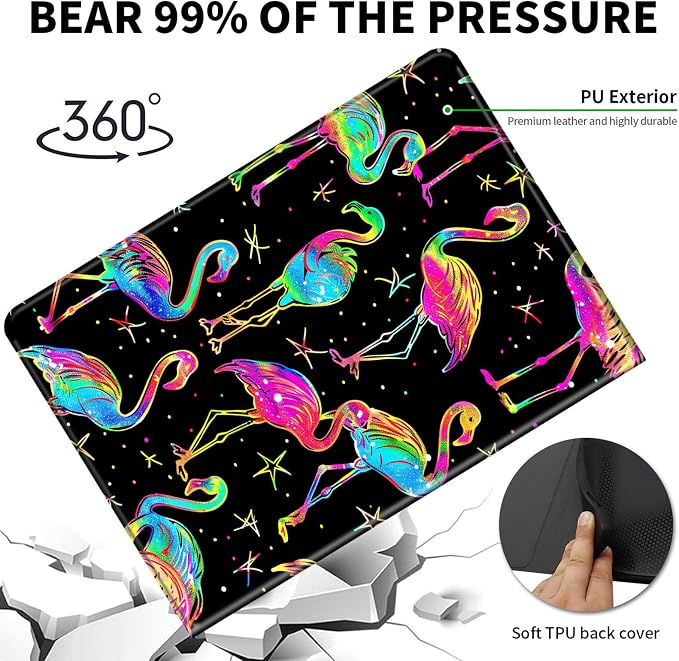 Case for Microsoft Surface Pro 11/10 / 9 13 InchPU Leather Cute Slim Folio Adjustable Stand Cover Case for Surface Pro 11th Edition AIAutumn Red Forest