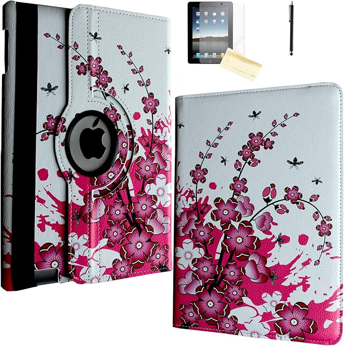 Case for iPad mini 4 Rotating Stand Smart Cover Magnetic Auto Wake Up/Sleep for iPad mini 4 4th A1538 A1550 MK6K2LL/A MK6L2LL/A MK872LL/A MK882LL/A MK9P2LL/A MK9Q2LL/A (Black)