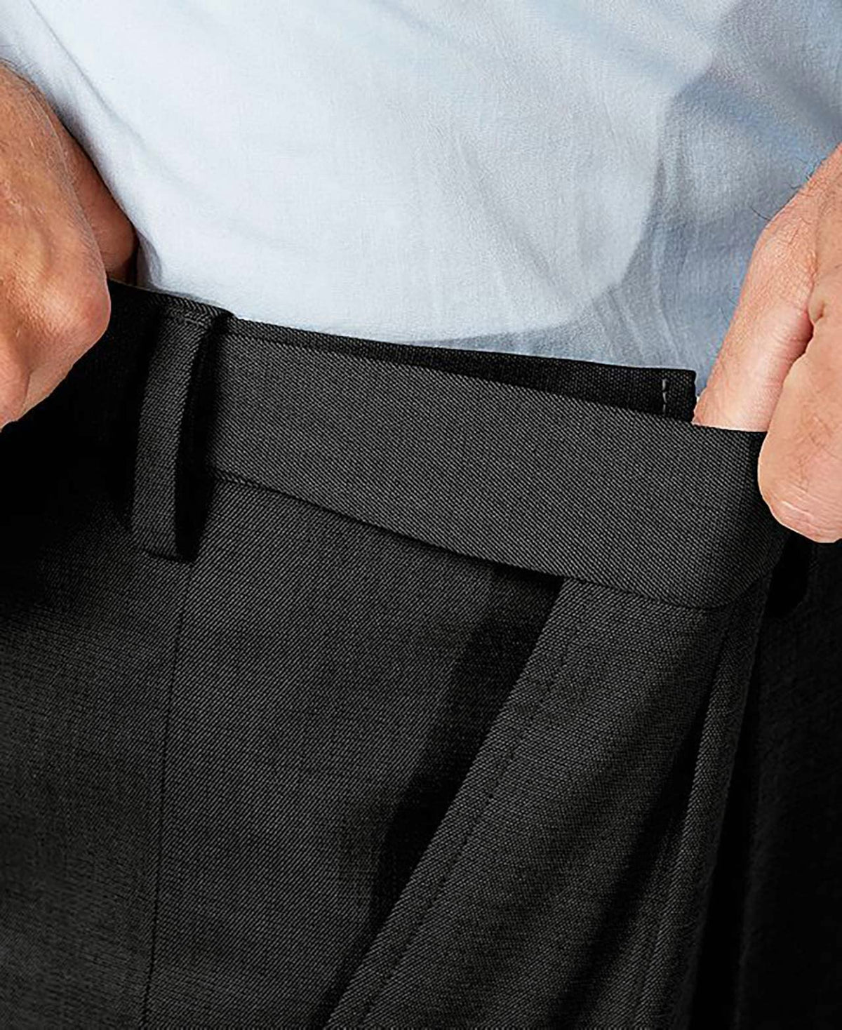 YUCENFU Mens Classic Fit Khaki Casual Chino Pants Hidden Waistband Big Tall