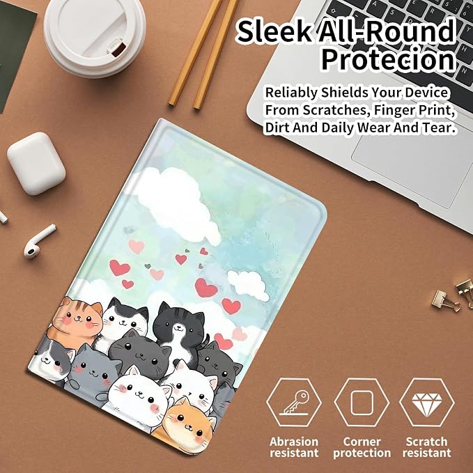 Case for Amazon Fire 7 Tablet 2019/2017 Release 9th/7th Generation PU Leather Smart Protective Cover with Auto Sleep/Wake for Fire 7 2019Dog Wearing Witch Hat Pumpkin