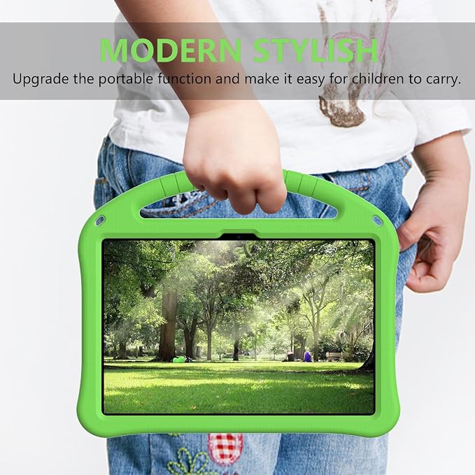 YRH Kids Case for Lenovo Idea Tab 11 inch Tablet 2025 Model TB336FU EVA Shockproof with Stand Handle Black