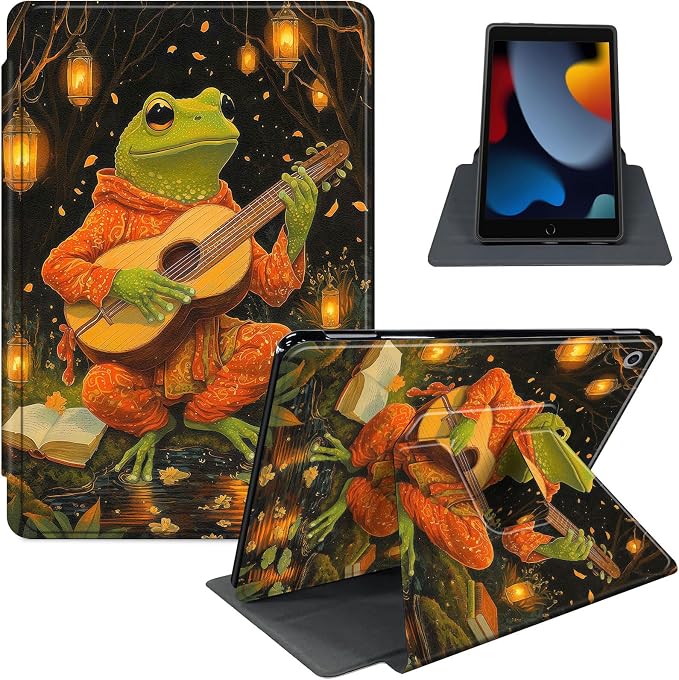 for iPad 11th Generation (A16 2025) 11 / iPad 10th Gen 10.9 2022 Case 360° Rotating PU Leather Stand Cover with Auto Sleep/Wake Shockproof TPU Backl Two Dragons Fighting