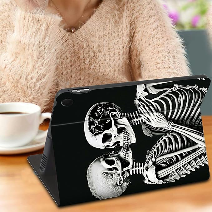 Case for Amazon Kindle Fire Max 11 Tablet (13th Gen 2023 Release) 11 PU Leather Slim Folding Adjustable Stand Smart Cover with Auto Wake/Sleep for Fire 11 Max TabletArt Skull