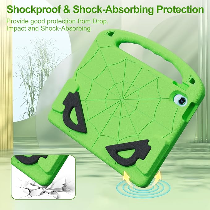 Kids Case for iPad 9th/8th/7th Gen. (10.2-inch 2021/2020/2019) | Shockproof Cover with Built-in Screen Protector and Stand Black