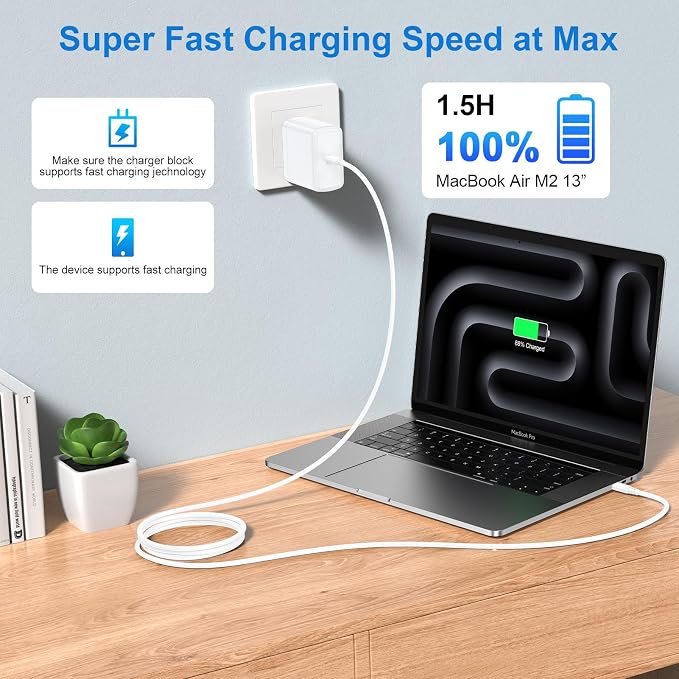 65W USB C Charger Fast Charging for Samsung Galaxy S26 Ultra S26+ S26 S25 Ultra S25 FE A37 A57 A17 A16 A36 S24 S23 A26 A56 Samsung Super Fast Charger 6FT USB C to C Cable Android Phone Charger Cord
