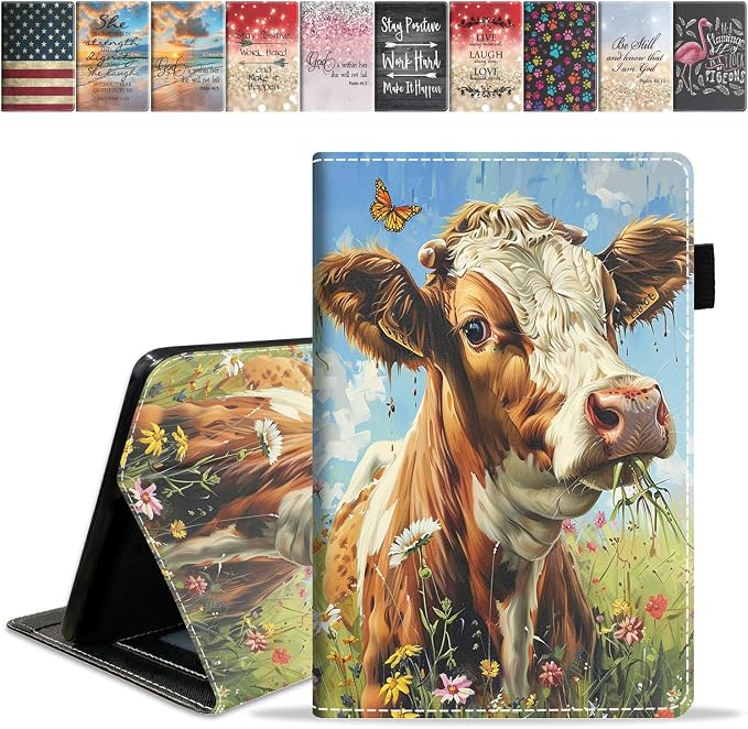 Case for Amazon Fire HD 10 Tablet (9th/7th Generation 2019/2017 Release) Slim PU Leather Cover with Card Slot &amp Auto Wake/Sleep for Fire 10.1 Tablet African American Girl