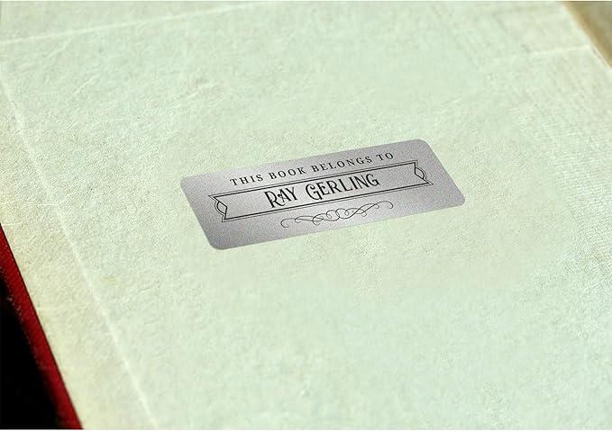 Avery Printable Return Address Labels, 0.75" x 2.25", Silver Foil, 300 Blank Mailing Labels (08986)