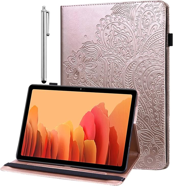 ALILANG Tablet Case for Samsung Galaxy Tab S2 9.7 inch (SM-T813/T815 /T819) with Stylus Multiple Viewing Angles Premium PU Leather Stand Cover Galaxy Tab S2 9.7 Case-Brown