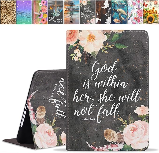 Case for iPad (A16) 11th Generation 11 Inch 2025 iPad 10th Generation 10.9 Inch 2022 Premium PU Leather Stand Folio Cover with Auto Sleep/Wake American Flag Sunflower and Cow