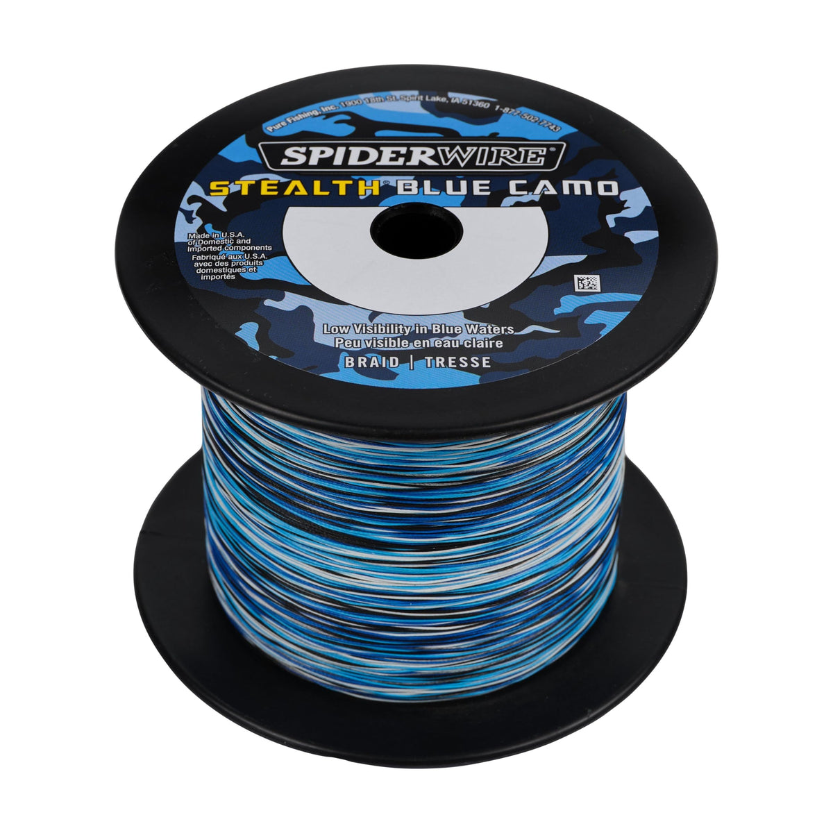 SPIDERWIRE Stealth Braid Superline Fishing Line (Bulk Spools), Pink Camo, 30/10 Pound Test-3000 Yard