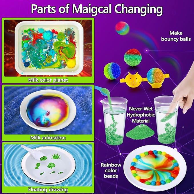 UNGLINGA 272 Experiments Science Kit for Kids, Chemistry Set, S.T.E.M Toys Boys Girls Birthday Gifts, Volcano, Crystal, Magic, Physics Lab Educational Learning Project
