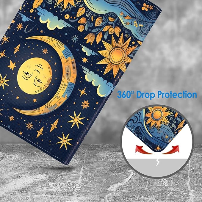 Case for Samsung Galaxy Tab A 8.0 2019 (SM-T290/T295/T297) Slim Lightweight PU Leather Stand Cover with Auto Wake/Sleep for Galaxy Tab A 8.0 Inch Abstract Watercolor Art Dogs