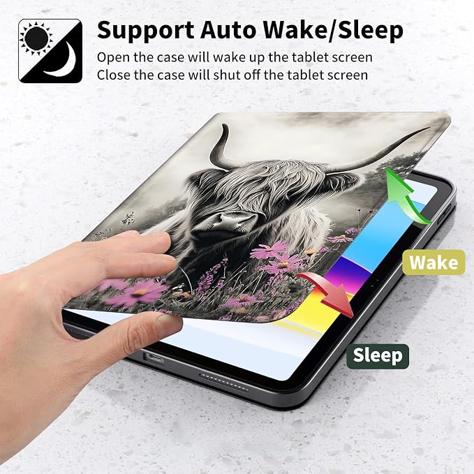 Case for Kindle Paperwhite 12th Generation 7 &amp Kindle ColorSoft Signature Edition – PU Leather with Auto Sleep/Wake Slim Lightweight Protective Cover – Beach Sunset Palms