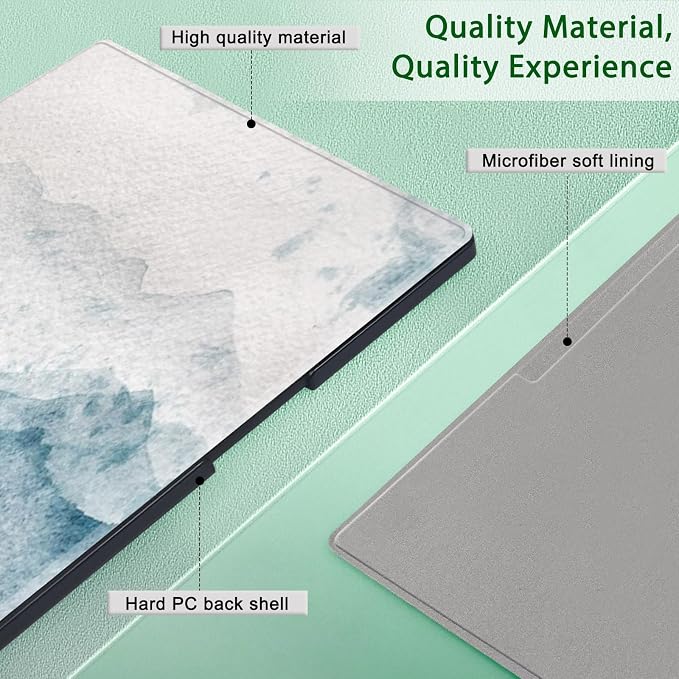 Case for Remarkable Paper Pro Tablet 11.8 (Released in 2024) Hard Back Shell Protective Book Folio Cover with Built-in Pen Holder with Auto Sleep/Wake Function.