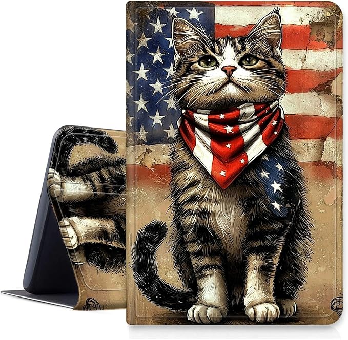 Case for Amazon Fire 7 Tablet 2019/2017 Release 9th/7th Generation PU Leather Smart Protective Cover with Auto Sleep/Wake for Fire 7 2019Dog Wearing Witch Hat Pumpkin