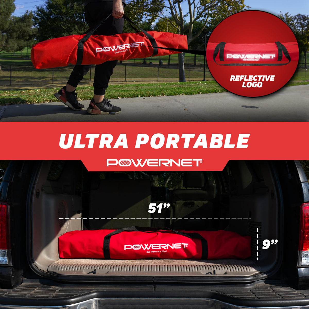 PowerNet 12x6 FT Portable Soccer Goal