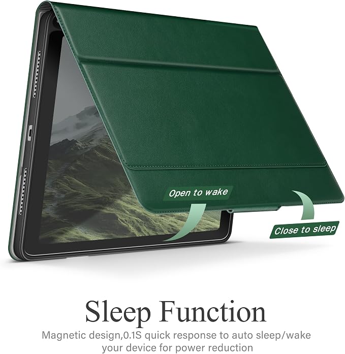 auaua Case for iPad (A16) 11th/10th Generation | with Pencil Holder Pocket Typing Angle Muti-Stand Magnetic Closure Auto Sleep/Wake